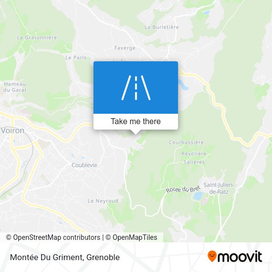 Montée Du Griment map