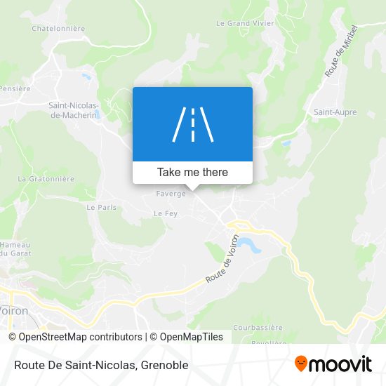 Route De Saint-Nicolas map