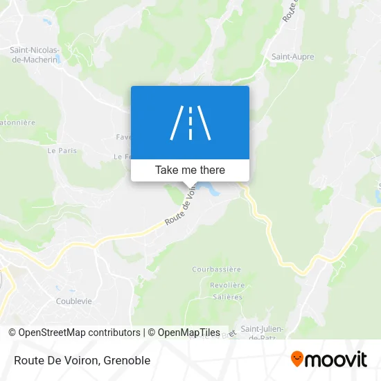 Route De Voiron map