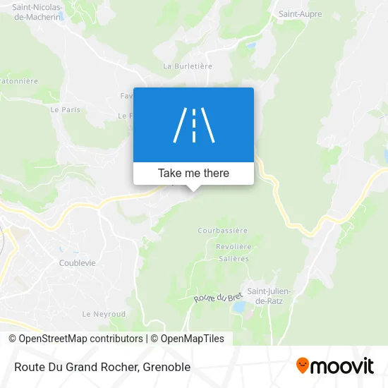 Route Du Grand Rocher map