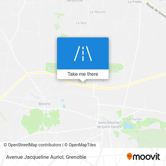 Avenue Jacqueline Auriol map