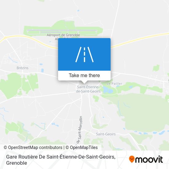 Gare Routière De Saint-Étienne-De-Saint-Geoirs map