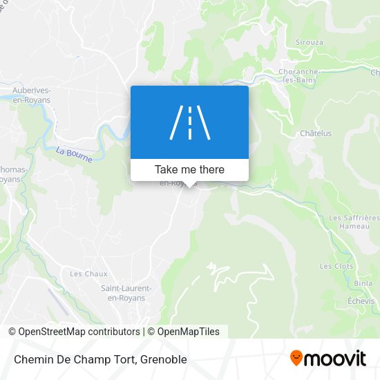 Chemin De Champ Tort map