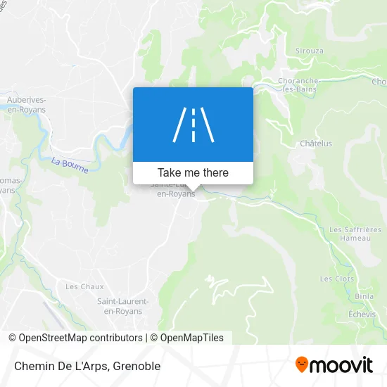 Chemin De L'Arps map