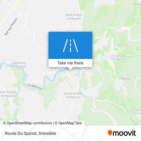 Route Du Quinot map
