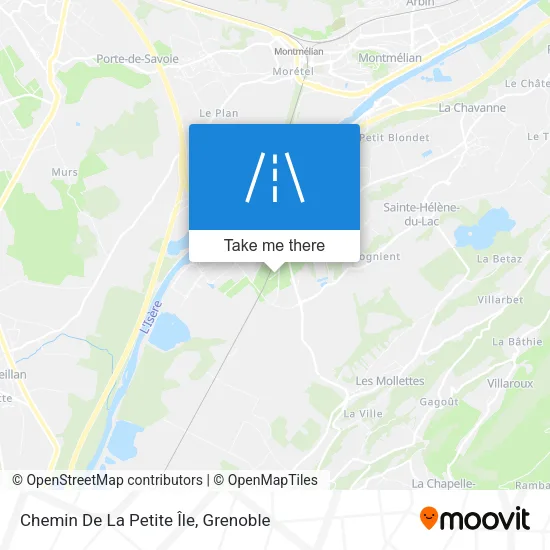 Chemin De La Petite Île map