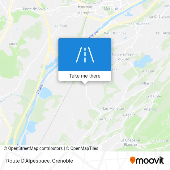 Route D'Alpespace map