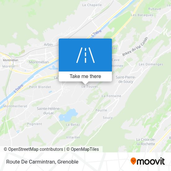 Route De Carmintran map