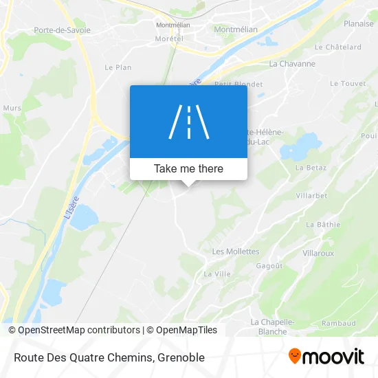 Route Des Quatre Chemins map