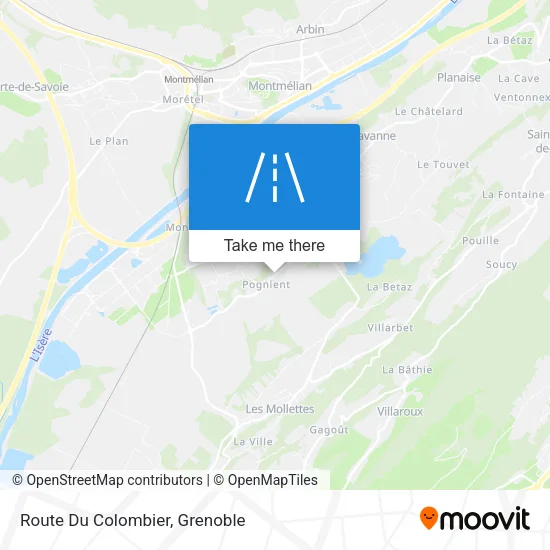 Route Du Colombier map