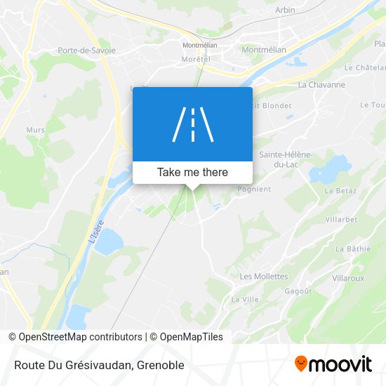 Route Du Grésivaudan map