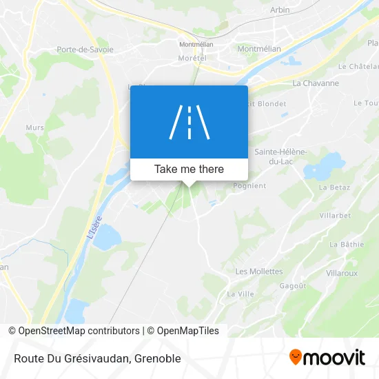 Route Du Grésivaudan map