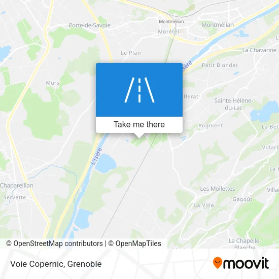 Voie Copernic map