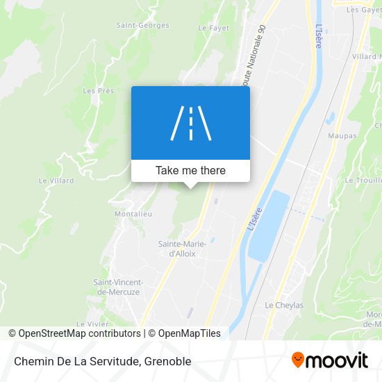 Chemin De La Servitude map