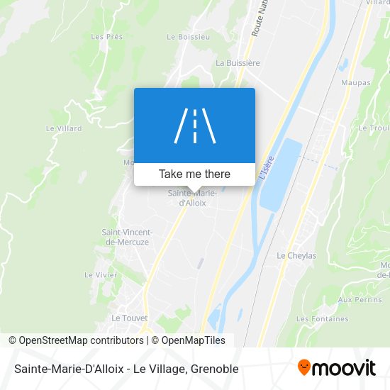 Sainte-Marie-D'Alloix - Le Village map