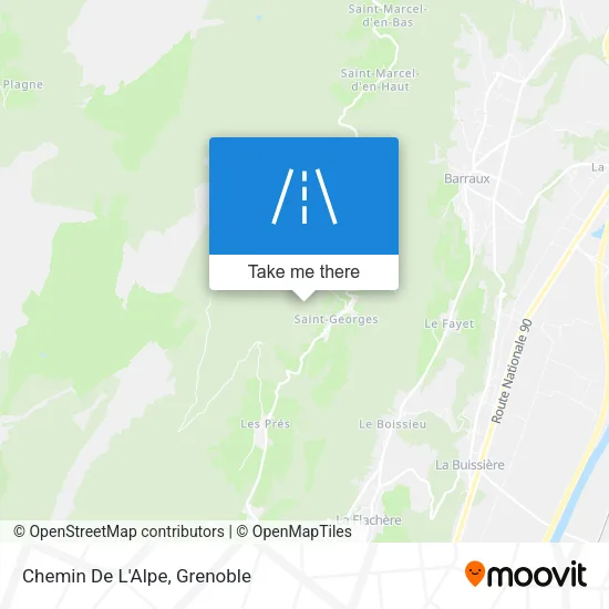 Chemin De L'Alpe map