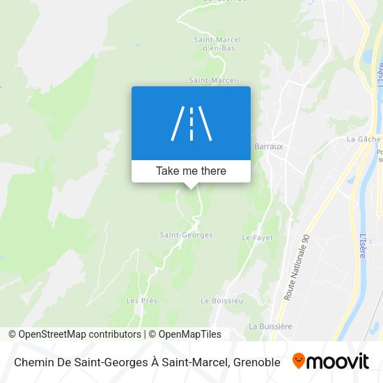 Chemin De Saint-Georges À Saint-Marcel map