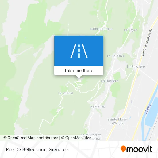 Rue De Belledonne map