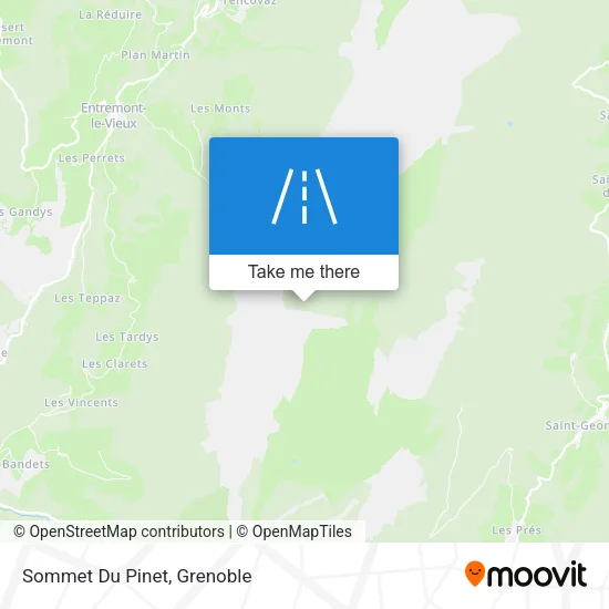 Sommet Du Pinet map