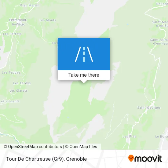 Tour De Chartreuse (Gr9) map