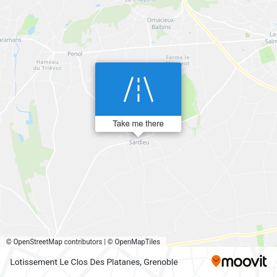 Lotissement Le Clos Des Platanes map