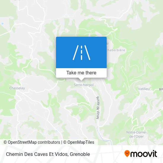 Chemin Des Caves Et Vidos map