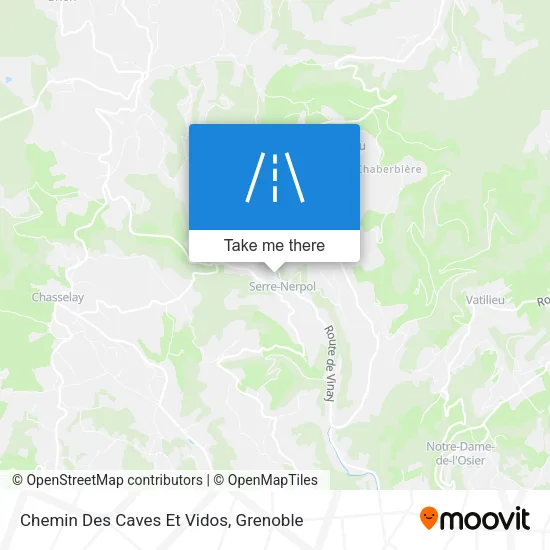 Chemin Des Caves Et Vidos map