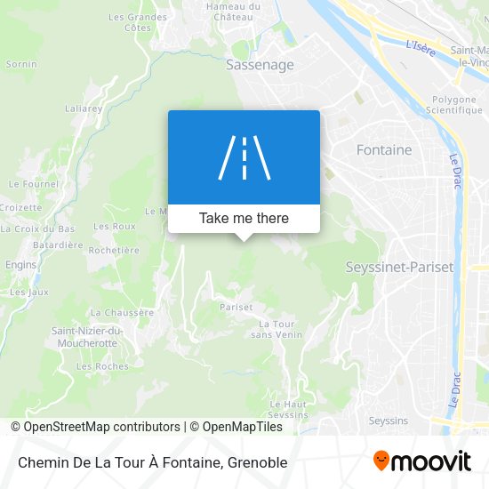 Chemin De La Tour À Fontaine map