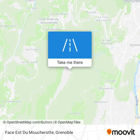 Face Est Du Moucherotte map