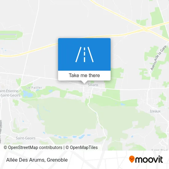 Allée Des Arums map