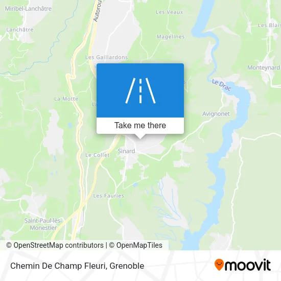 Chemin De Champ Fleuri map