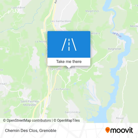 Chemin Des Clos map