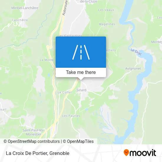 La Croix De Portier map