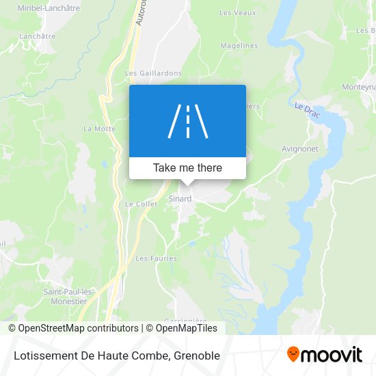 Lotissement De Haute Combe map