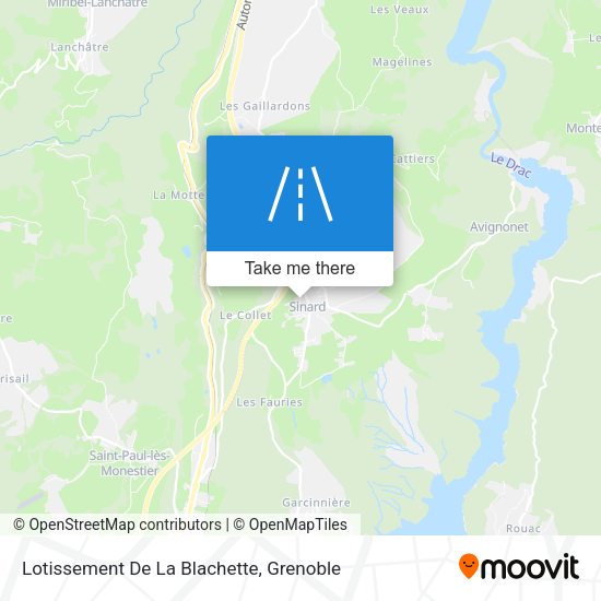 Lotissement De La Blachette map