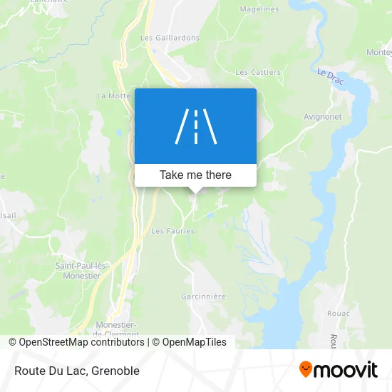 Route Du Lac map