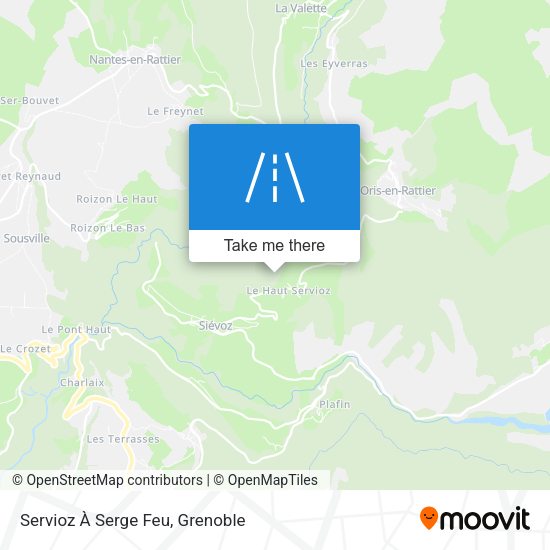 Servioz À Serge Feu map