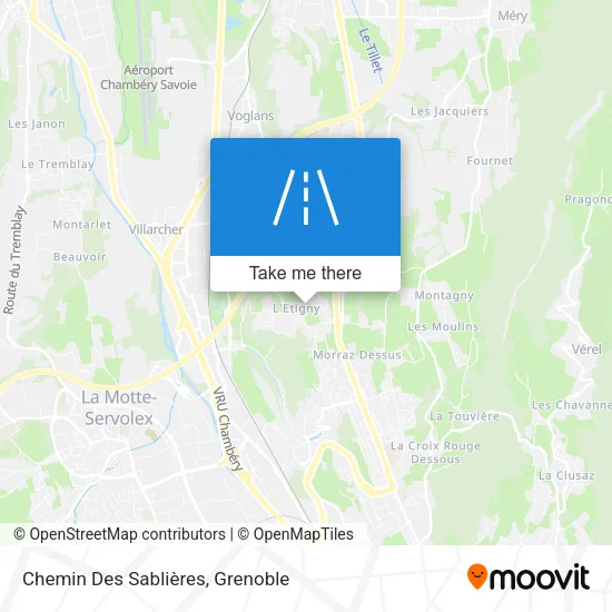 Chemin Des Sablières map
