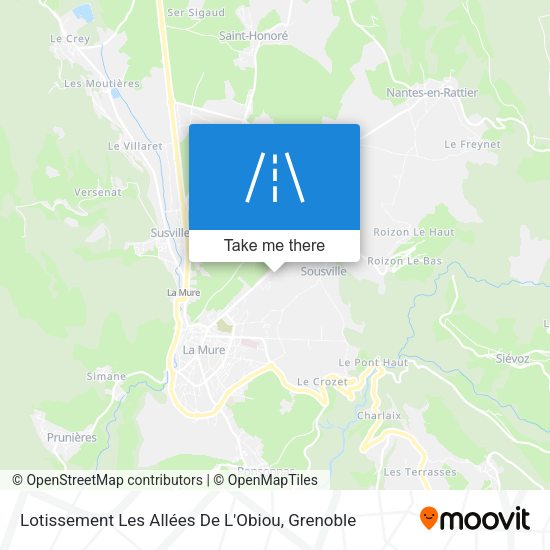 Lotissement Les Allées De L'Obiou map