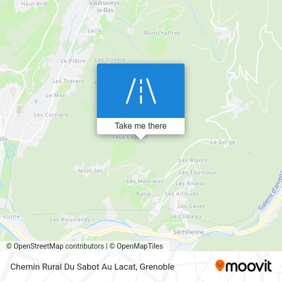 Chemin Rural Du Sabot Au Lacat map