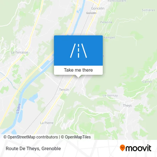 Route De Theys map
