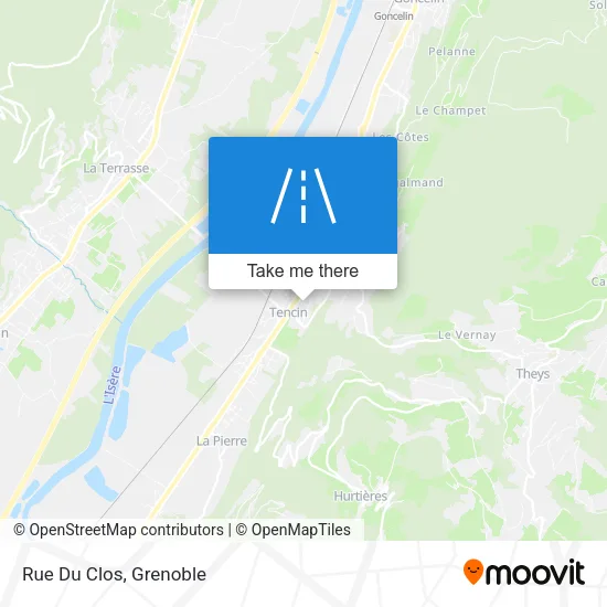 Rue Du Clos map