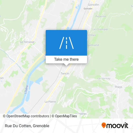Rue Du Cotten map