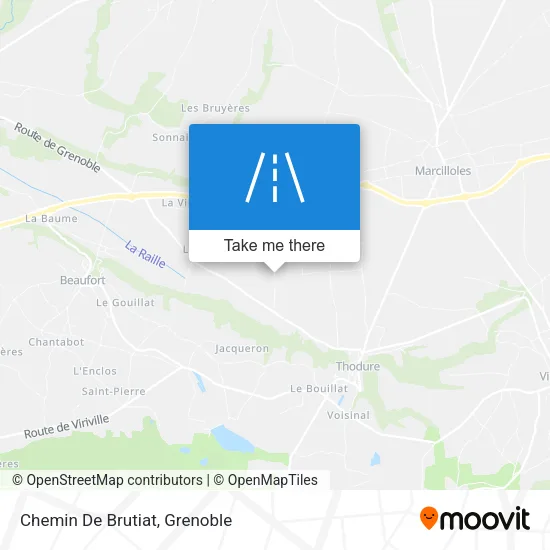 Chemin De Brutiat map