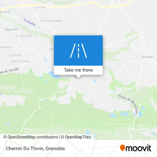 Chemin Du Thivin map