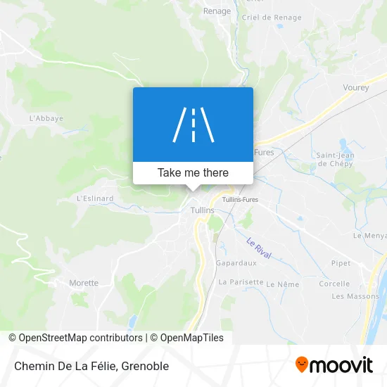 Chemin De La Félie map