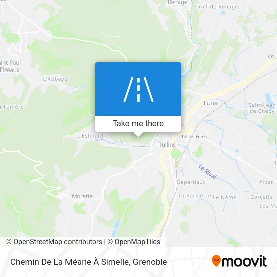 Chemin De La Méarie À Simelle map