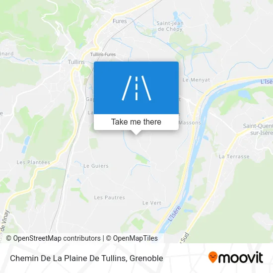 Chemin De La Plaine De Tullins map