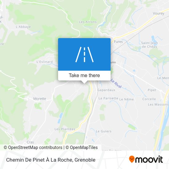 Chemin De Pinet À La Roche map