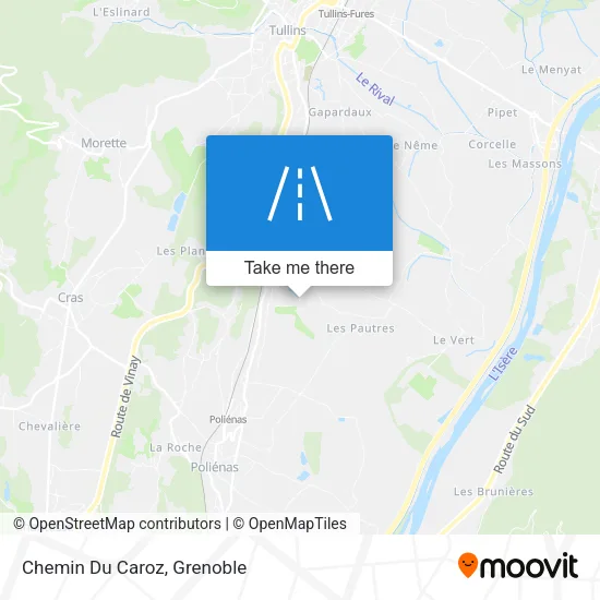 Chemin Du Caroz map